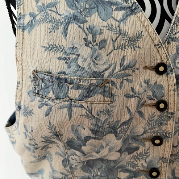 Vintage 90s  Liz Wear Floral Adjustable Vest - Picture 12 of 13